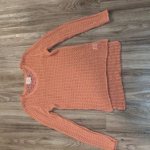 Pointelle-Knitt pattern Sweater